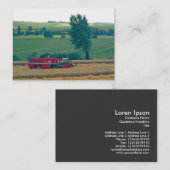 収穫（1980s 35 mmカラースライド） 名刺 (正面/裏面)