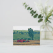 収穫（1980s 35 mmカラースライド） 名刺 (スタンド正面)