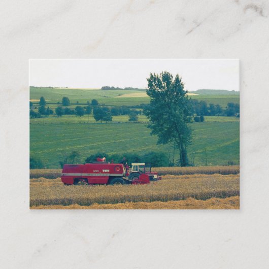 収穫（1980s 35 mmカラースライド） 名刺 (正面)