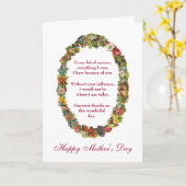 収縮からの皮肉で幸せな母の日 カード (黄色い花)