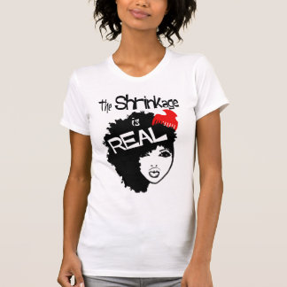 収縮は実質、自然な毛の女性のTです Tシャツ