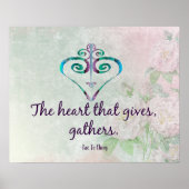 収集する与えハート ポスター (正面)