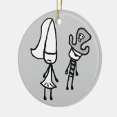 収集できるプリンセス及び海賊落書き セラミックオーナメント (左)