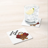 収集とゴブトルコ感謝祭パーティーコースター スクエアペーパーコースター (インサイチュ)