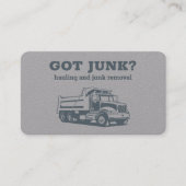 収集サービスの運搬 名刺 (正面)