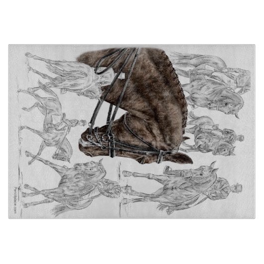 収集ドレスセージ馬FEI カッティングボード (正面)