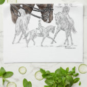 収集ドレスセージ馬FEI キッチンタオル (折り畳み)