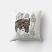 収集ドレスセージ馬FEI クッション (裏面)