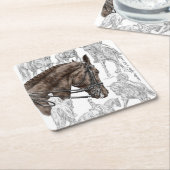 収集ドレスセージ馬FEI スクエアペーパーコースター (アングル)
