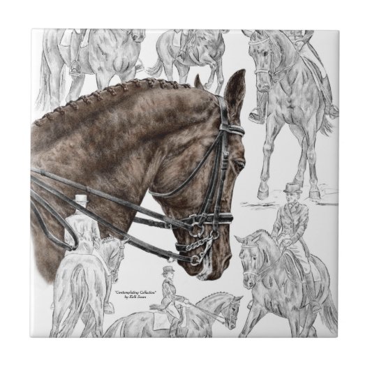 収集ドレスセージ馬FEI タイル (正面)