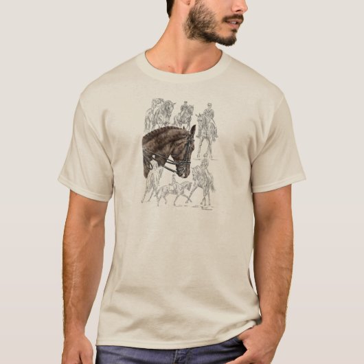 収集ドレスセージ馬FEI Tシャツ (正面)