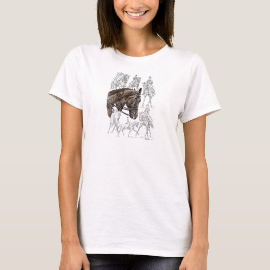 収集ドレスセージ馬FEI Tシャツ (正面)