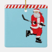 収集パーソナライズされた可能なホッケー選手 セラミックオーナメント (裏面)