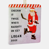 収集パーソナライズされた可能なホッケー選手 セラミックオーナメント (右)