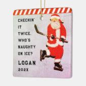 収集パーソナライズされた可能なホッケー選手 セラミックオーナメント (左)