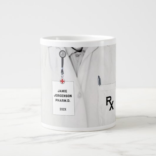 収集ユニークできる薬剤師 ジャンボコーヒーマグカップ (正面)