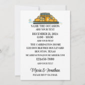 収集ユニークウェイターシリーズ招待状 招待状 (裏面)