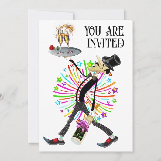 収集ユニークウェイター系列 招待状 (正面)