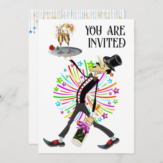 収集ユニークウェイター系列 招待状 (正面/裏面)