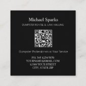 収集レンタルQR スクエア名刺 (裏面)