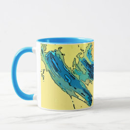 収集可能なカラフルPiCassieO art mug West Wind マグカップ