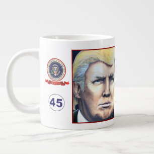 収集可能社長ドナルド·トランプ·ポートレート·マグ ジャンボコーヒーマグカップ