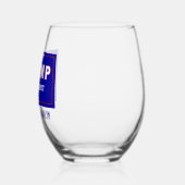 収集可能、名前、トランプ2024 America 1st ステムなしワイングラス (左)