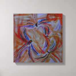 収集抽象芸術トンボのキャンバス キャンバスプリント