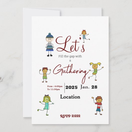 収集 招待状 (正面)