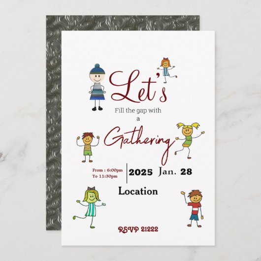 収集 招待状 (正面/裏面)