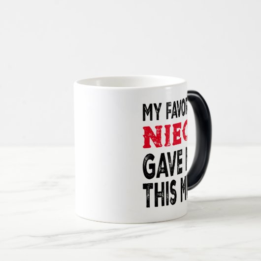 叔母おもしろいさんお気に入りの「姪っ子」のギフトマグ モーフィングマグカップ (正面右)