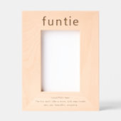 叔母おもしろい定義レーザーエッチング写真枠 レーザー彫刻フレーム (正面)