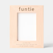 叔母おもしろい定義レーザーエッチング写真枠 レーザー彫刻フレーム (正面)