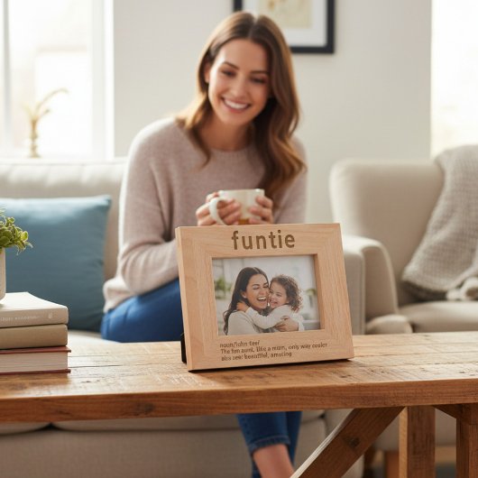 叔母おもしろい定義レーザーエッチング写真枠 レーザー彫刻フレーム