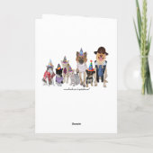 叔母おもしろい誕生日のテンプレート カード (裏面)