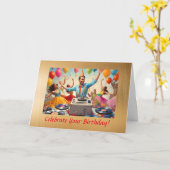 叔母おもしろい誕生日カード カード (黄色い花)