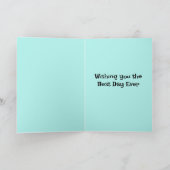 叔母おもしろい誕生日カード カード (内部)