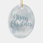 叔母お気に入りの叔母の定義メリークリスマス セラミックオーナメント (右)