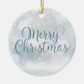 叔母お気に入りの叔母の定義メリークリスマス セラミックオーナメント (正面)