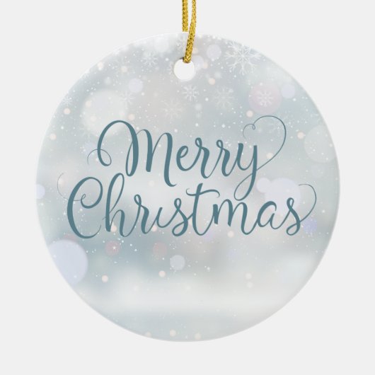 叔母お気に入りの叔母の定義メリークリスマス セラミックオーナメント (正面)