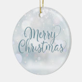 叔母お気に入りの叔母の定義メリークリスマス セラミックオーナメント (左)