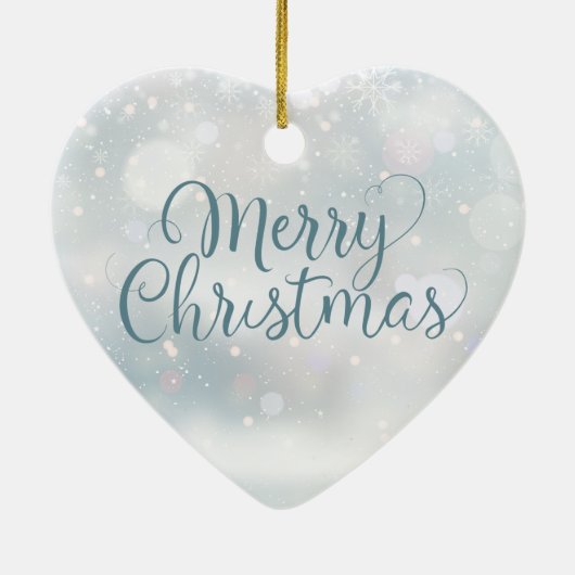 叔母お気に入りの定義メリークリスマス セラミックオーナメント (裏面)