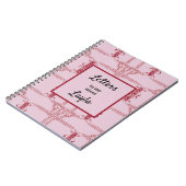 叔母から私の姪のピンクの抽象芸術ノート ノートブック (左側)