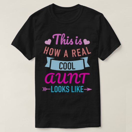 叔母がプレミアム実在に見える様子はこれだ Tシャツ (デザイン正面)