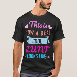 叔母がプレミアム実在に見える様子はこれだ Tシャツ