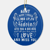 叔母が天国に登れたらいいのに与え セラミックオーナメント (左)