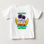 叔母が月とバック宇宙飛行士に私を愛している ベビーTシャツ (正面)