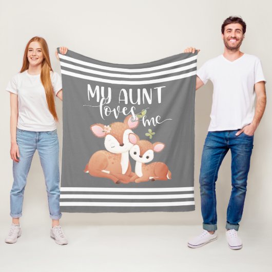 叔母が私を愛している雌雄と子豚 フリースブランケット (インサイチュ)