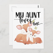 叔母が私を愛している雌雄と子豚 ポストカード (正面/裏面)