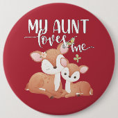 叔母が私を愛している雌雄と子豚 缶バッジ (正面)